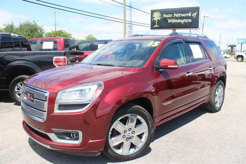 Burgundy 2015 GMC Acadia Denali