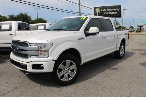 White Platinum Metallic Tri-Coat 2018 Ford F-150 Platinum
