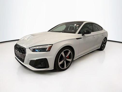 Glacier White Metallic 2023 Audi A5 Sportback 45 S Line Premium Plus