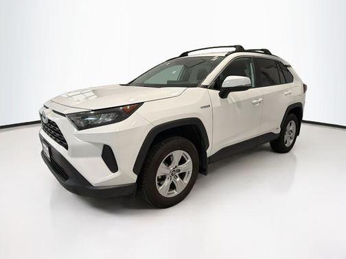 Super White 2019 Toyota RAV4 Hybrid LE