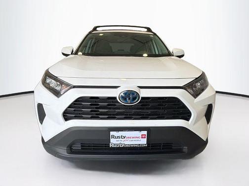 Super White 2019 Toyota RAV4 Hybrid LE