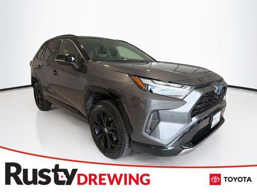 Magnetic Gray Metallic/Midnight Black Metallic 2024 Toyota RAV4 Hybrid SE