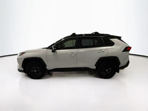 Wind Chill Pearl/Midnight Black Metallic 2024 Toyota RAV4 Hybrid SE