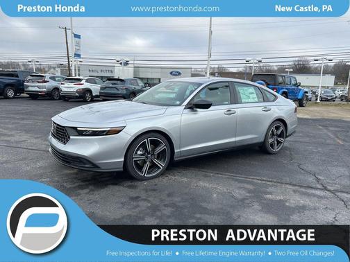 Solar Silver Metallic 2026 Honda Accord Hybrid Sport