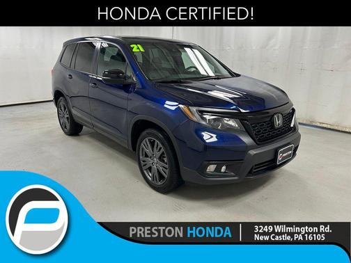 Dark Blue 2021 Honda Passport AWD EX-L