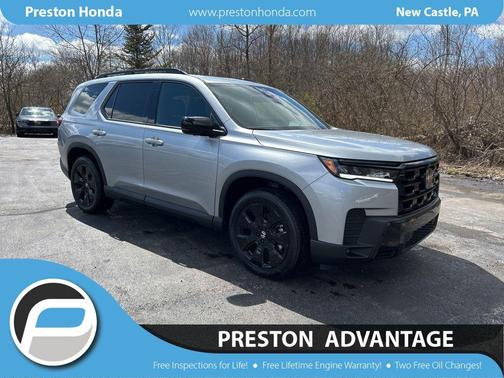 Solar Silver Metallic 2026 Honda Pilot Black Edition