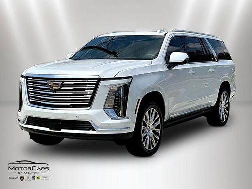 Crystal White Tricoat 2025 Cadillac Escalade ESV Premium Luxury Platinum