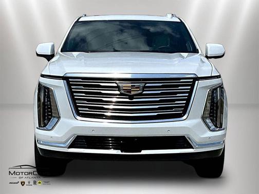 Crystal White Tricoat 2025 Cadillac Escalade ESV Premium Luxury Platinum