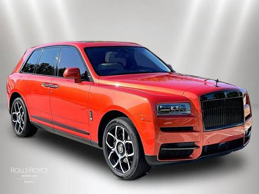 Crystal over Orange Metallic 2022 Rolls-Royce Cullinan .....BLACK BADGE!
