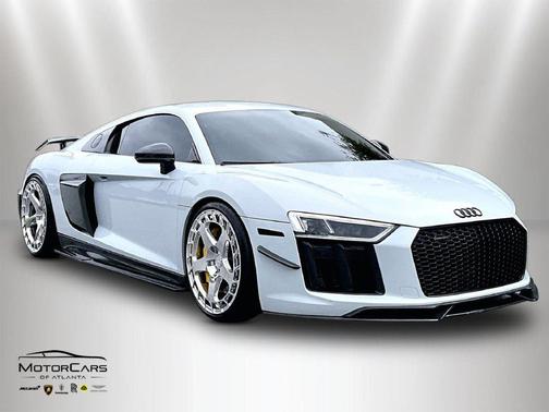 Gray Metallic 2017 Audi R8 5.2 V10 plus
