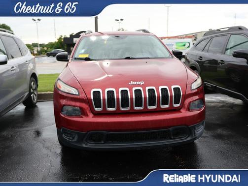 Deep Cherry Red Crystal Pearlcoat 2016 Jeep Cherokee Sport