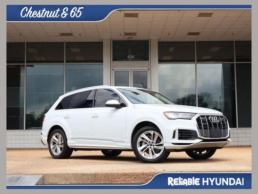 White 2022 Audi Q7 55 Premium Plus