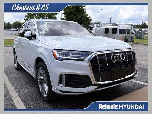 White 2022 Audi Q7 55 Premium Plus