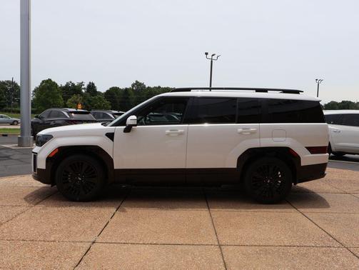 Serenity White 2026 Hyundai SANTA FE HEV Calligraphy
