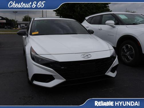 Ceramic White 2021 Hyundai ELANTRA N Line