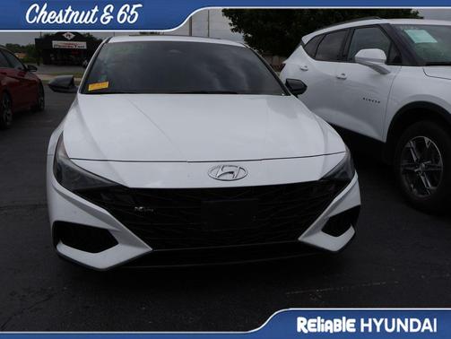 Ceramic White 2021 Hyundai ELANTRA N Line