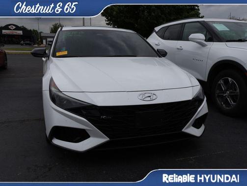 Ceramic White 2021 Hyundai ELANTRA N Line