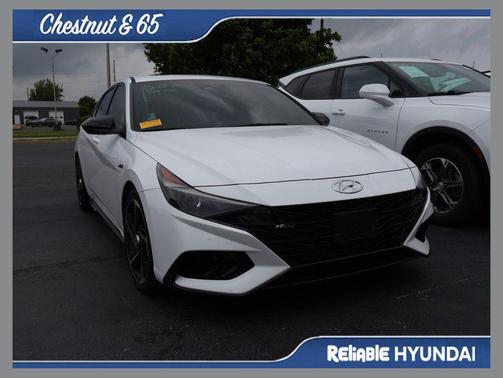 Ceramic White 2021 Hyundai ELANTRA N Line
