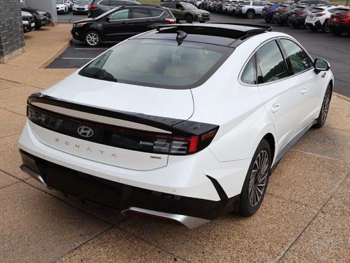Serenity White 2026 Hyundai SONATA Hybrid Limited