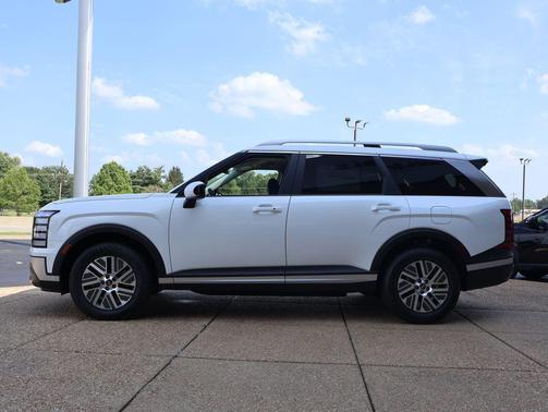 Creamy White Pearl 2026 Hyundai Palisade Hybrid Blue SEL 7P