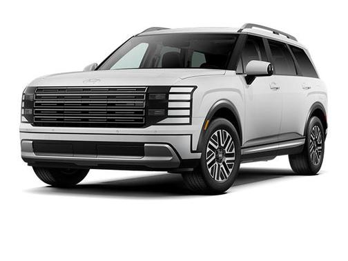 Creamy White Pearl 2026 Hyundai Palisade Hybrid Blue SEL 7P