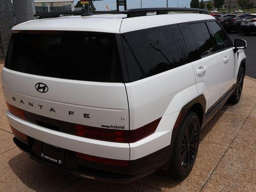 Serenity White 2026 Hyundai SANTA FE HEV Calligraphy