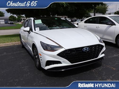 Quartz White 2021 Hyundai SONATA Limited