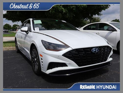 Quartz White 2021 Hyundai SONATA Limited