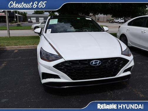 Quartz White 2021 Hyundai SONATA Limited