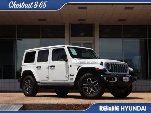Bright White 2025 Jeep Wrangler 4-Door Sahara 4x4