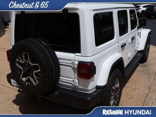 Bright White 2025 Jeep Wrangler 4-Door Sahara 4x4