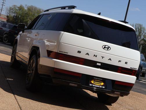 Serenity White 2026 Hyundai SANTA FE HEV Calligraphy