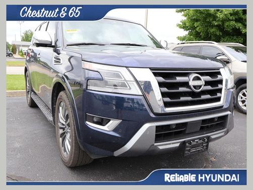 Hermosa Blue Pearl 2021 Nissan Armada Platinum 4WD