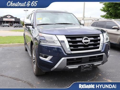 Hermosa Blue Pearl 2021 Nissan Armada Platinum 4WD
