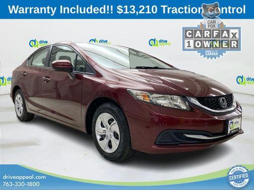 Crimson Pearl 2014 Honda Civic LX