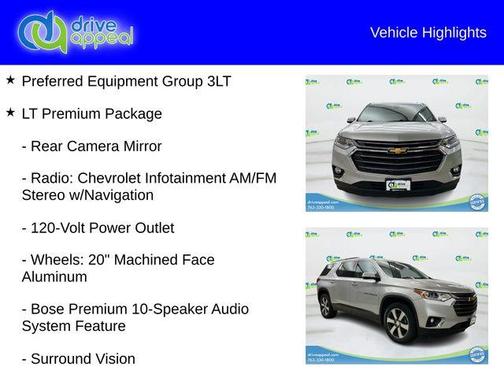 Silver Ice Metallic 2019 Chevrolet Traverse LT Leather