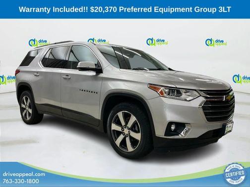 Silver Ice Metallic 2019 Chevrolet Traverse LT Leather
