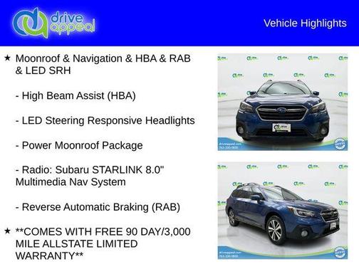 Abyss Blue Pearl 2019 Subaru Outback 3.6R Limited