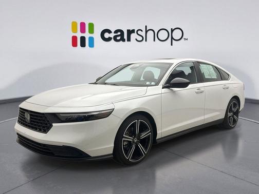 Platinum White 2025 Honda Accord Hybrid Sport