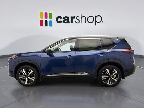 Caspian Blue Metallic/Super Black 2023 Nissan Rogue SL