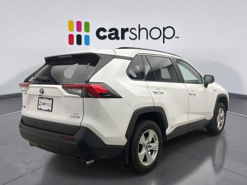 Super White 2021 Toyota RAV4 Hybrid LE