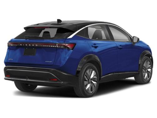 Deep Ocean Blue Pearl/Black Diamond Pearl 2024 Nissan ARIYA EVOLVE+