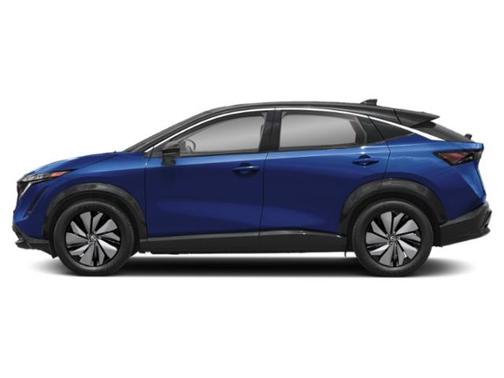 Deep Ocean Blue Pearl/Black Diamond Pearl 2024 Nissan ARIYA EVOLVE+
