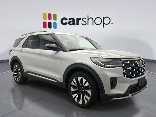 SPACE WHITE METALLIC 2025 Ford Explorer Platinum