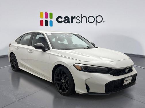 Platinum White 2025 Honda Civic Sport