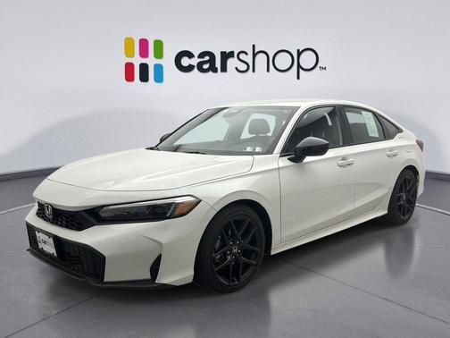 Platinum White 2025 Honda Civic Sport