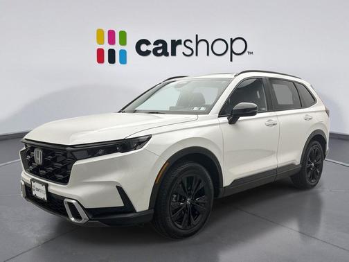 Platinum White 2026 Honda CR-V Hybrid Sport Touring AWD