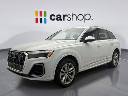 Glacier White 2025 Audi Q7 55 Premium Plus