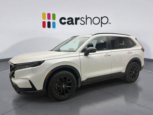 Platinum White 2023 Honda CR-V Hybrid Sport AWD