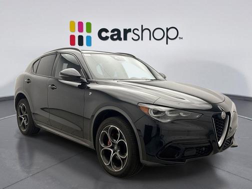 Vulcano Black Metallic 2024 Alfa Romeo Stelvio Ti